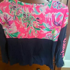 Lilly Pulitzer girls, size large long sleeve tee